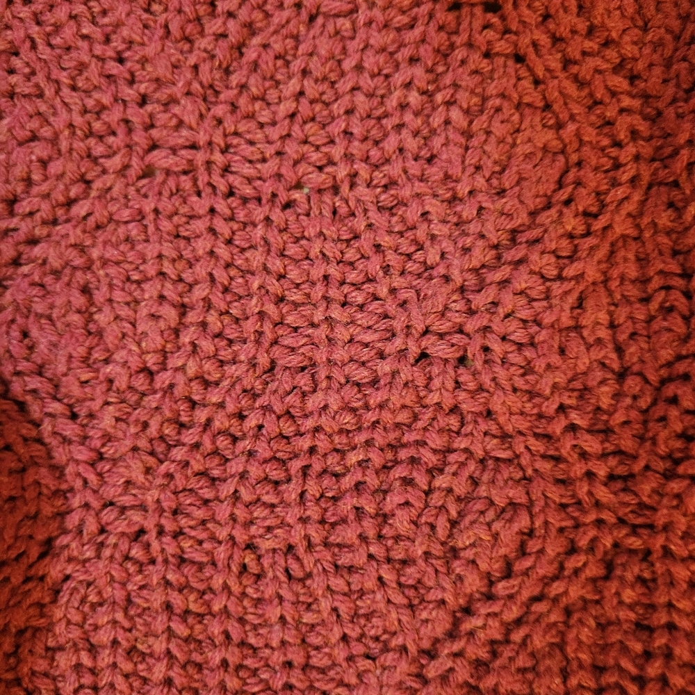 Universal Thread Rust Cable Knit Open Cardigan Sm… - image 5